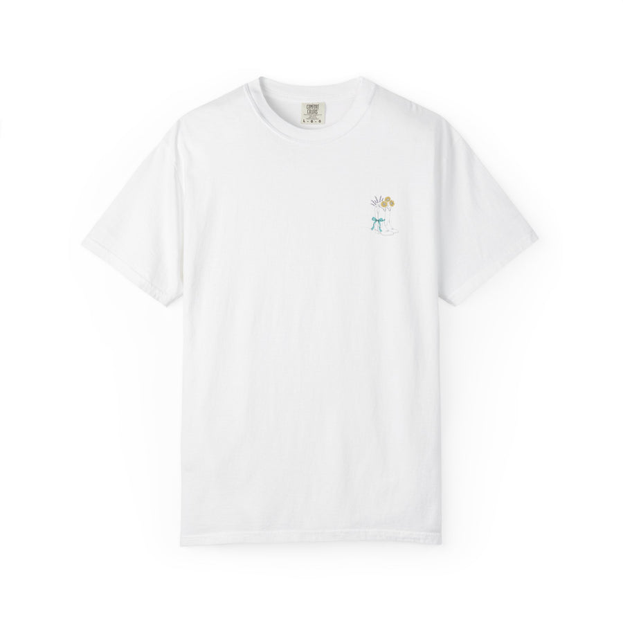 Tiny Sunflower Bouquet Tee | Minimal Floral Shirt