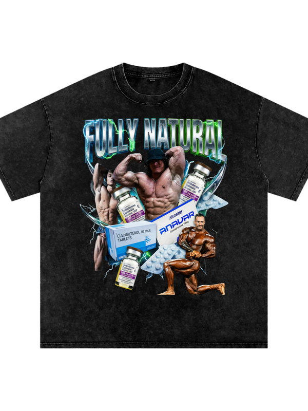 Fully Natural Tee | Natty Gym Humor Shirt