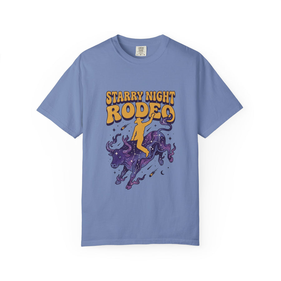 Starry Night Rodeo Tee | Cosmic Cowboy Shirt